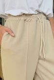 Made in Italy Cricket City Seamed Jogger Stone